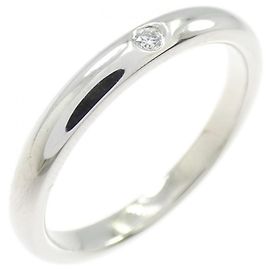 Tiffany & Co Tiffany Platinum 950 Stacking Band Ring with Diamond Other