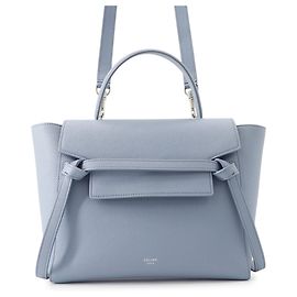 Céline Celine Leather Handbag in Blue Blue
