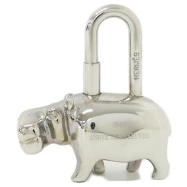 Hermès Chaveiro Hermes HIPPO Cadena Prata