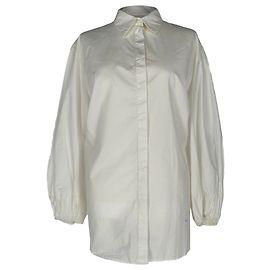 The Row Button-Down-Bluse aus weißer Baumwolle Weiß