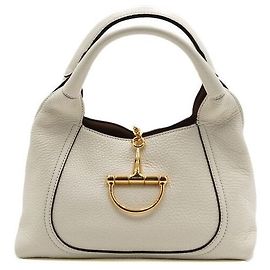 Gucci White Softbit Medium Women's Top Handle Tote Bag White