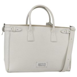 Maison Martin Margiela Maison Margiela 5AC Hand Bag Leather 2way White Silver Altro