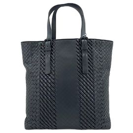 Sac cabas Bottega Veneta Black Intrecciato Noir