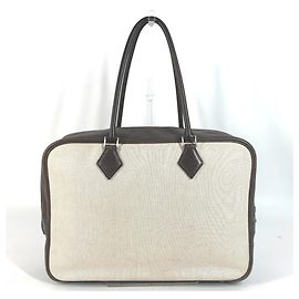 Hermès Saco Tote HERMES Plume 32 Marrom Bege