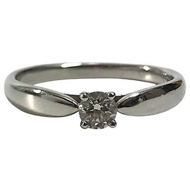 Tiffany & Co. Diamant-Platin-Bandring Silber
