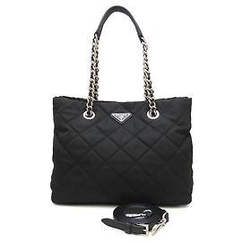 Prada Impuntu 2-Way Tote Bag Black