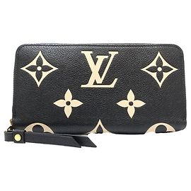 Portafoglio Lungo Louis Vuitton Monogram Bicolor Empreinte Nero Crudo