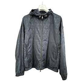 Giacca Moncler con monogramma Blu scuro