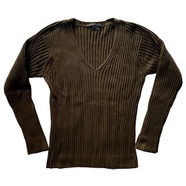 Jersey Gucci de algodón caqui Castaño