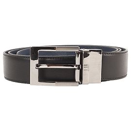 Alfred Dunhill Dunhill Reversible Leather Belt Black Navy blue