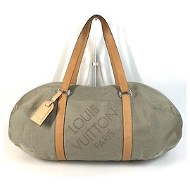 Bolsa de Ombro Louis Vuitton Damier Geant Akatan Caqui