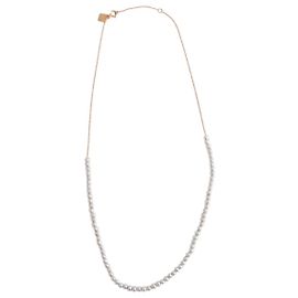 Colar Ginette Ny Cinza em Ouro Rosa Cinza