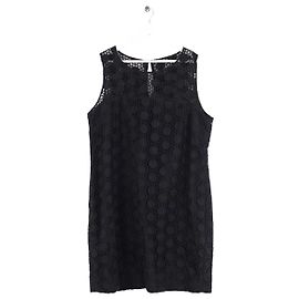 Vestido de algodón negro Lk Bennett Negro