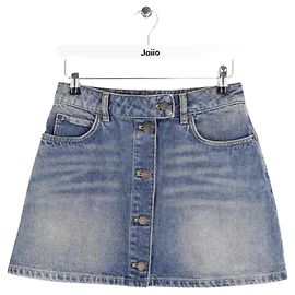 Courreges Minigonna Courrèges in cotone blu Blu