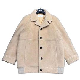 Casaco de pele Céline Camel Multicor