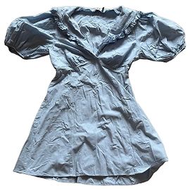 Autre Marque Vestido Rixo azul de viscose Multicor