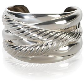 Pulseira Wide Crossover em prata de lei David Yurman Outro