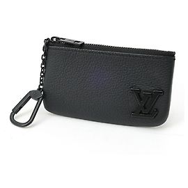 Louis Vuitton Pochette Clé Coin Case Black