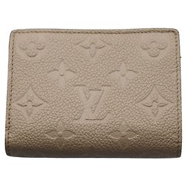 Cartera Louis Vuitton Bi-fold Monogram Empreinte Negro Beige