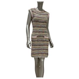 CHANEL 17C Cuba Collection Strickkleid Multicolor Sz.34 gebraucht Andere