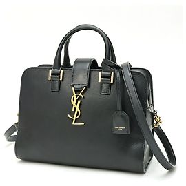 Sac à épaule Saint Laurent Baby Cabas Noir