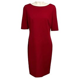 Autre Marque Robe midi extensible en viscose Ruby Red Lafayette 148 New York Rouge