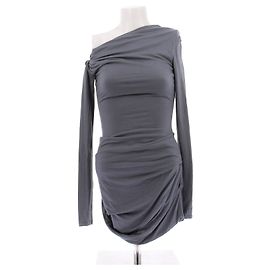 Autre Marque Elemental Manahou Twist Mini Kleid Grau