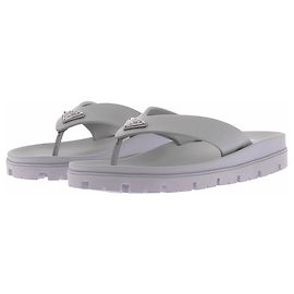 Prada Sandales grises en caoutchouc Grey