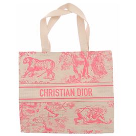 Christian Dior Sac cabas rose Dioriveira Rose