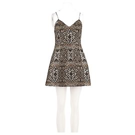 Autre Marque Robe courte dorée ALICE & OLIVIA Doré
