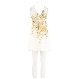 Zimmermann Leinenkleid Weiß Weiß