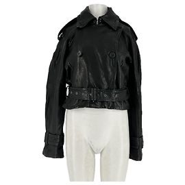Autre Marque H&M STUDIO Black Leather Jacket Black
