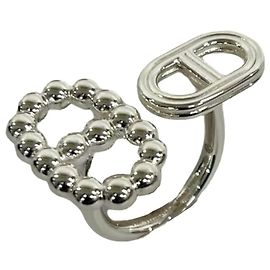Hermès Hermes Chaine d'Ancre Band Ring Silvery