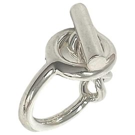 Hermès HERMES Croisette Ringband Silber