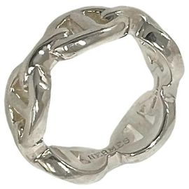 Hermès Hermes Chaine d'Ancre Enchainée PM Ring Silvery