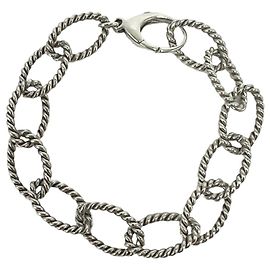 Tiffany & Co Pulseira Tiffany Vintage de elos ovais torcidos em Prata 925 Prata