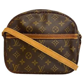 Bolsa de ombro Louis Vuitton em couro marrom Marrom