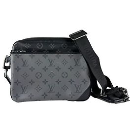 Bolsa de Ombro Louis Vuitton Monogram Eclipse Marrom Preto Monograma