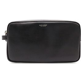 Pochette Double Zip Yves Saint Laurent Noir