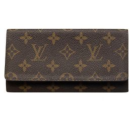 Cartera Louis Vuitton Brown Monogram Porte Yen Castaño