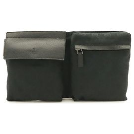 Sac banane Gucci GG Canvas Noir