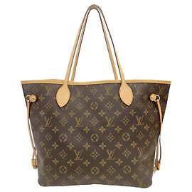Sac cabas Louis Vuitton Monogram Neverfull MM Marron