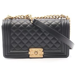 Borsa a tracolla Chanel Boy Nero