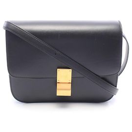 Céline Borsa a tracolla Celine Classic Box Medium Nero