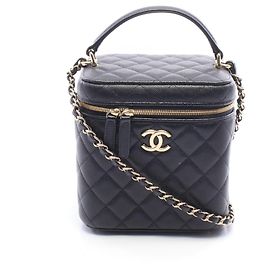 Chanel Matelassé Handbag/Shoulder Bag Black