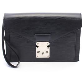 Louis Vuitton Pochette Sellier Dragonne Second Bag Black