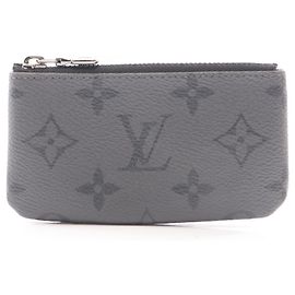 Louis Vuitton Pochette Clé Monogram Eclipse Reverse Wallet Marrom Preto