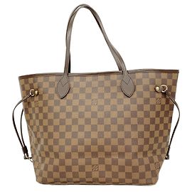 Louis Vuitton Damier Neverfull MM Tote Bag Damier ebene