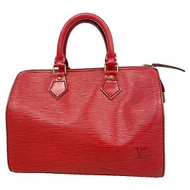 Bolso Louis Vuitton Epi Speedy 25 Roja