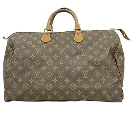 Sac à main Louis Vuitton Monogram Speedy 40 Marron